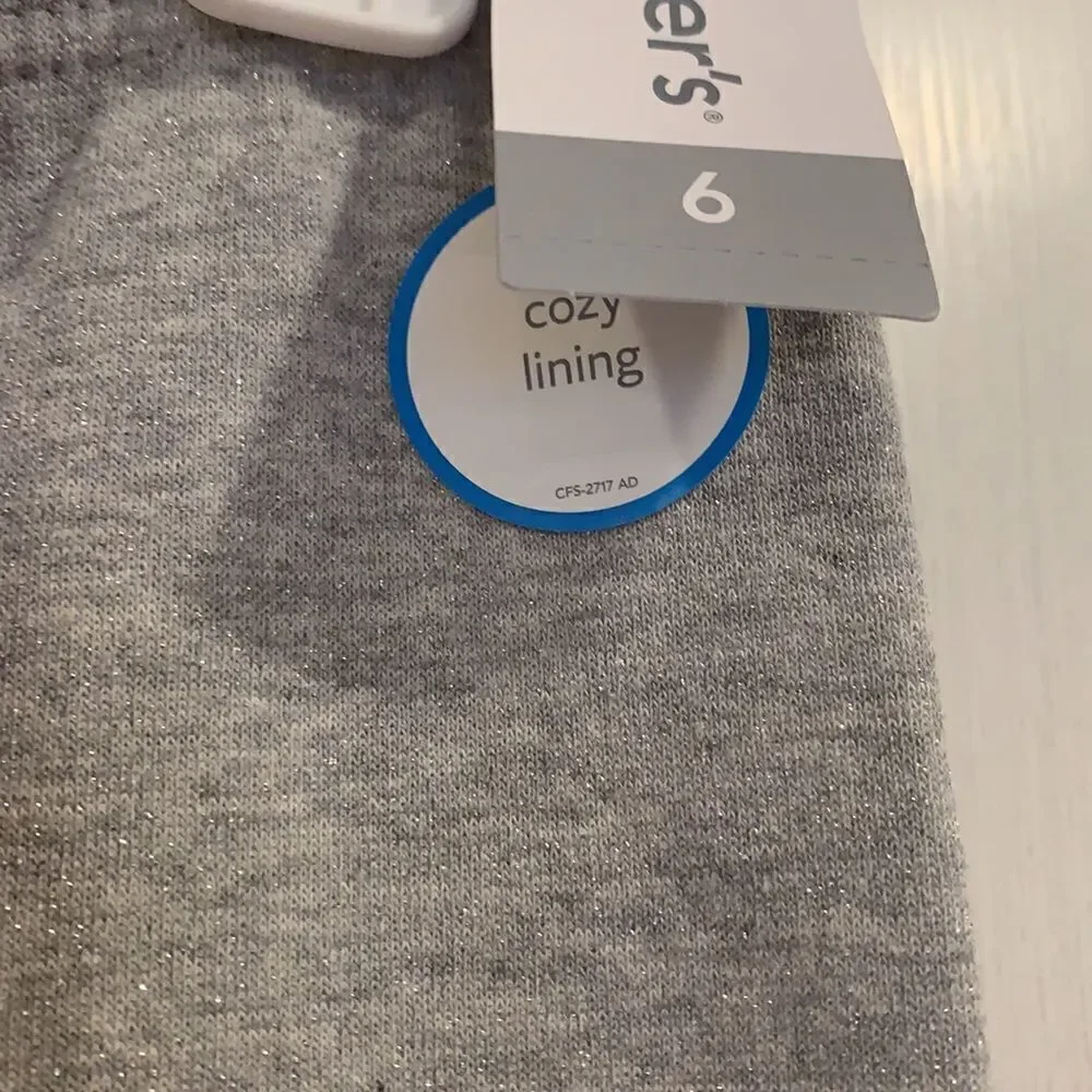 Gray sparkly legging